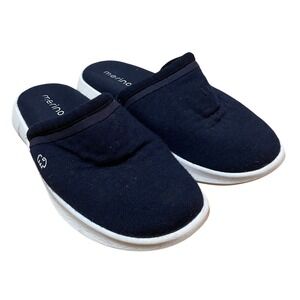 Merinos Women's 8‎ Navy Blue Australian Merino Wool Slip On Mules Shoes 4W08NV